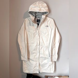North Face Women’s Long Rain Jacket- Cream